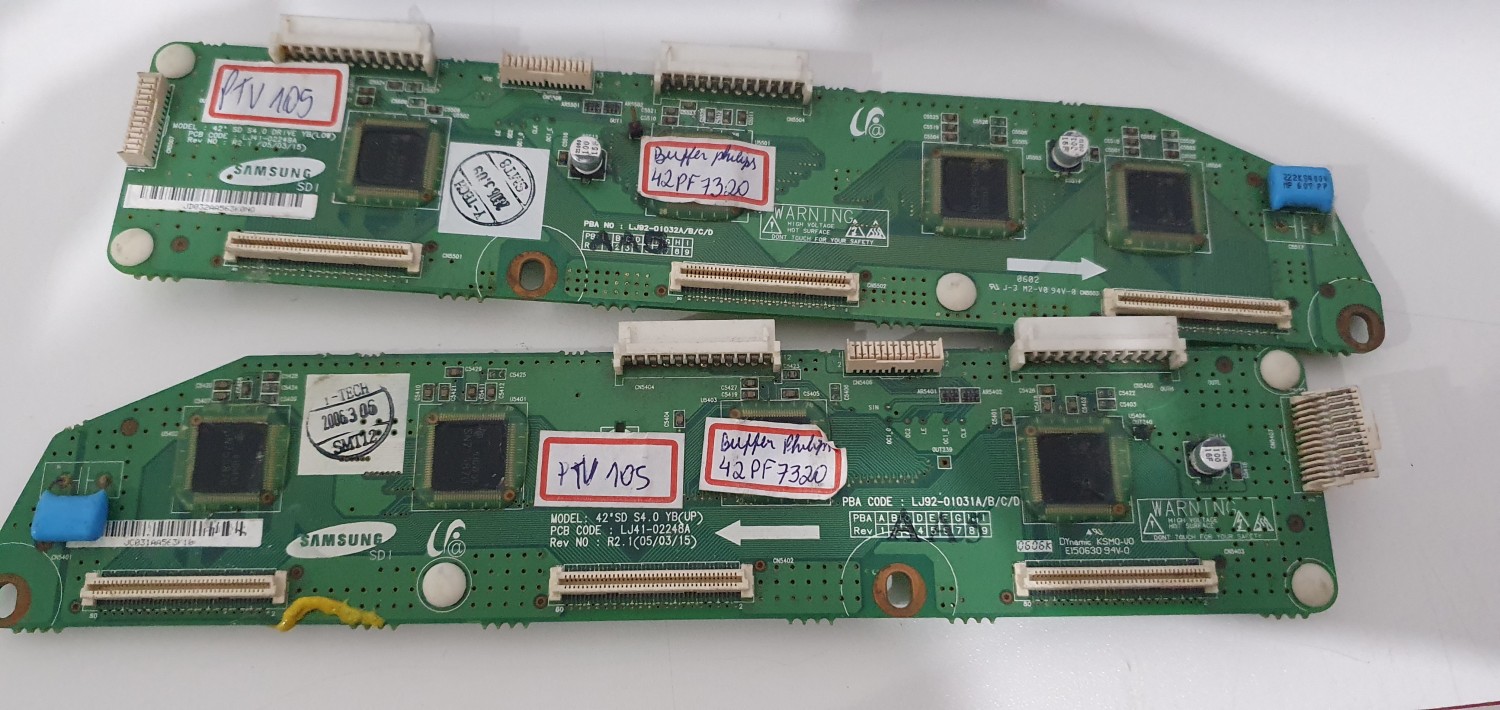 Placa buffer Philips 42pf7320 cód placa lj41-02249a lj41-02248alj41-