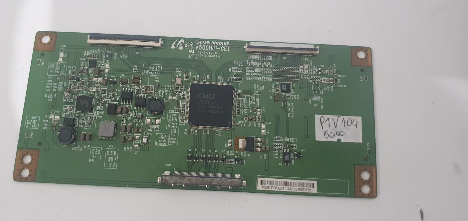 Placa  tcon  Panasonic tc39el6b cód placa v500hj1-ce1