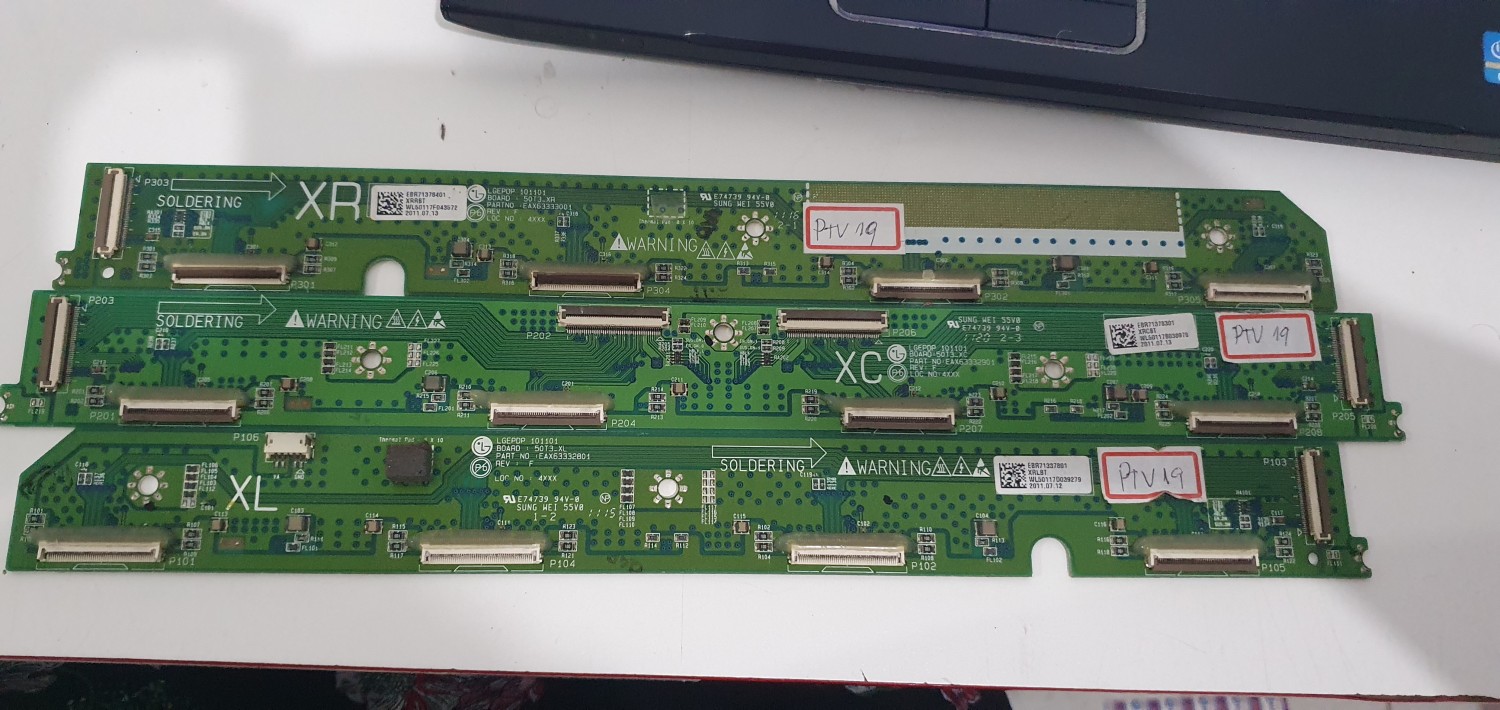 Kit 3 Placas buffer tv LG 50pt250 cód placa eax63333001